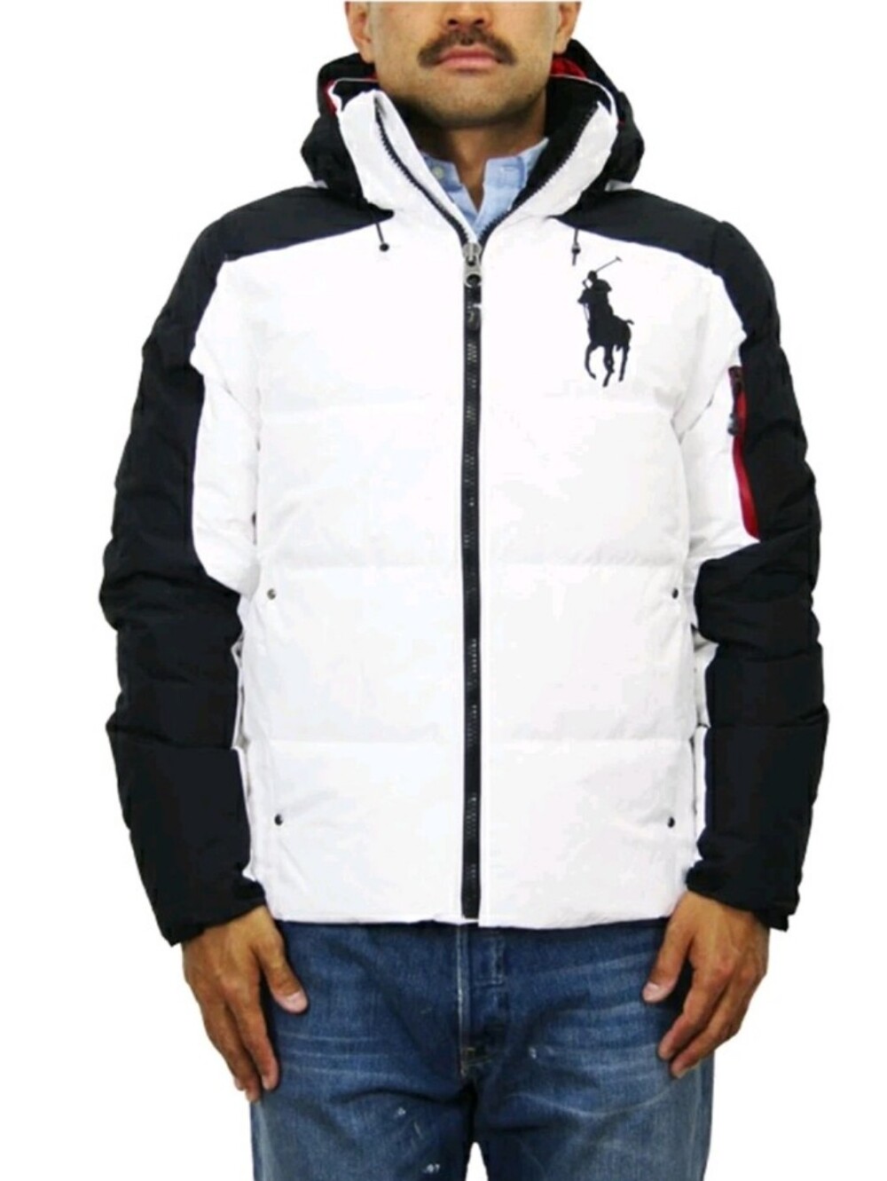 Polo Ralph Lauren Big Pony Hooded Puffer Down Jacket M